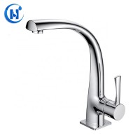 Haojiang vertical chrome finish brass sink single handle kitchen faucet