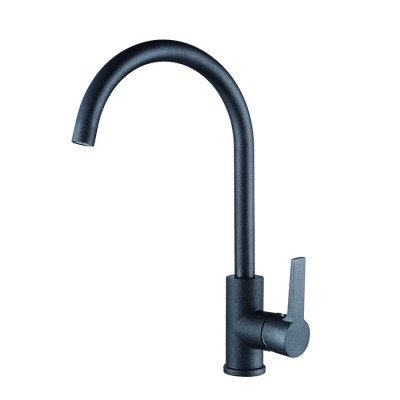 Exquisite New Style Black Kitchen Sink Faucet with Single Handle Deck Mounted