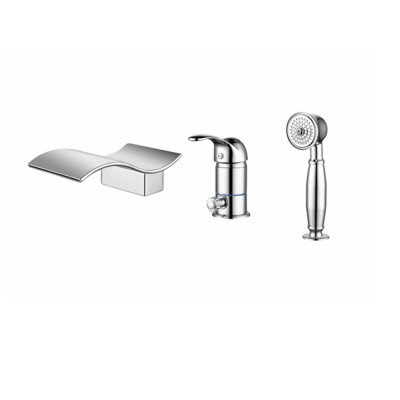 Poison Infection Bathtub Shower Faucet Brass Material Waterfall Bathtub Faucet Faucet Set Mixer Tap